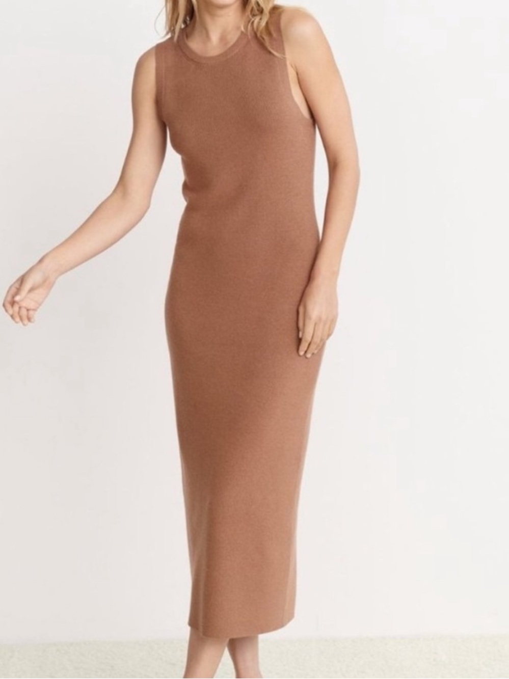 Jenni Kayne Camel Cashmere Blend Sweater Dress